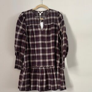 Anthropologie Multicolor Plaid Top